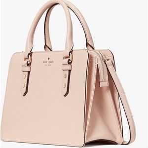 Kate Spade Lise Mulberry Street Leather Crossbody handbag rose smoke